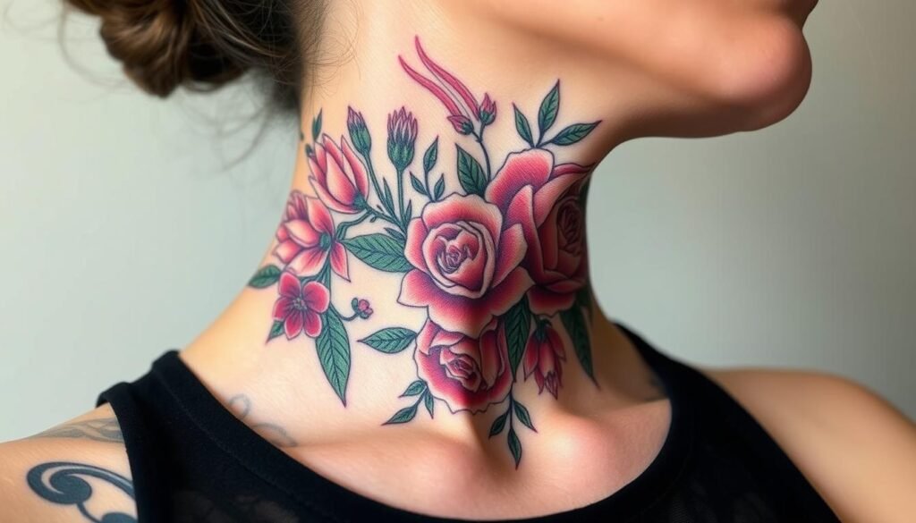 Neck Tattoo Cover Up