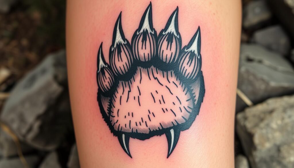 bear paw tattoos