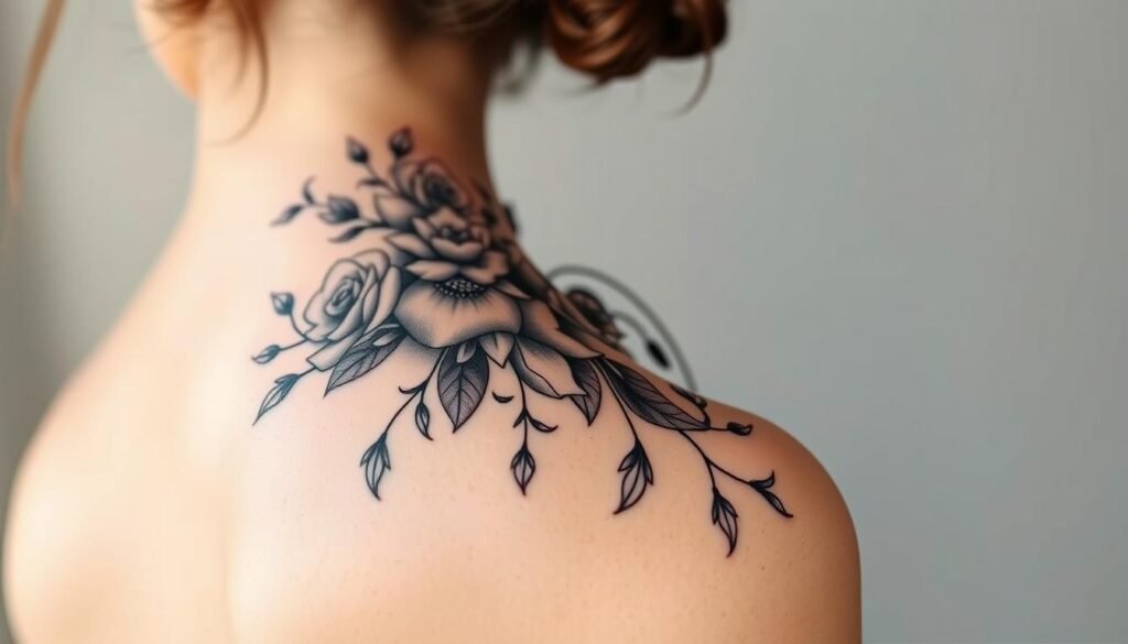 shoulder blade tattoos