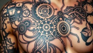 symbolism in biomechanical tattoos