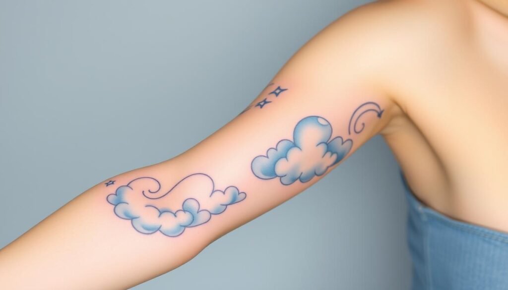 cloud arm tattoos