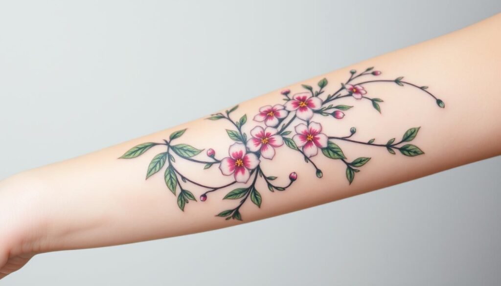 vine arm tattoos